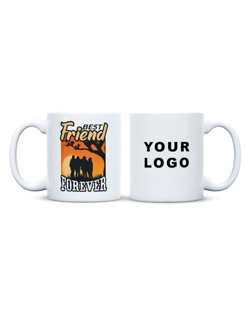 Best Friend Forever sublimation mug- White