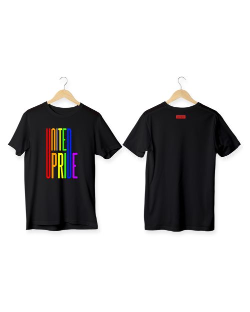 United Pride Pima Round Neck T-Shirt-Black