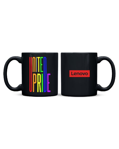 United Pride Customized Sublimation Mug Black