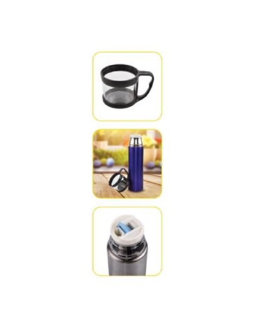 Stainless Steel Hot n Cold Black Bottle -500 ML