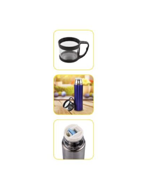 Stainless Steel Hot n Cold Black Bottle -500 ML