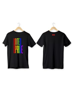 United Pride Pima Round Neck T-Shirt-Black