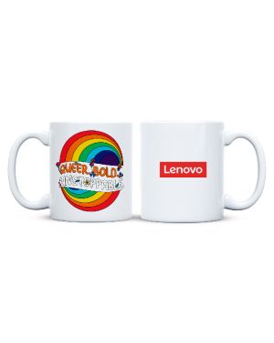 Queer Bold Customized Sublimation Mug White